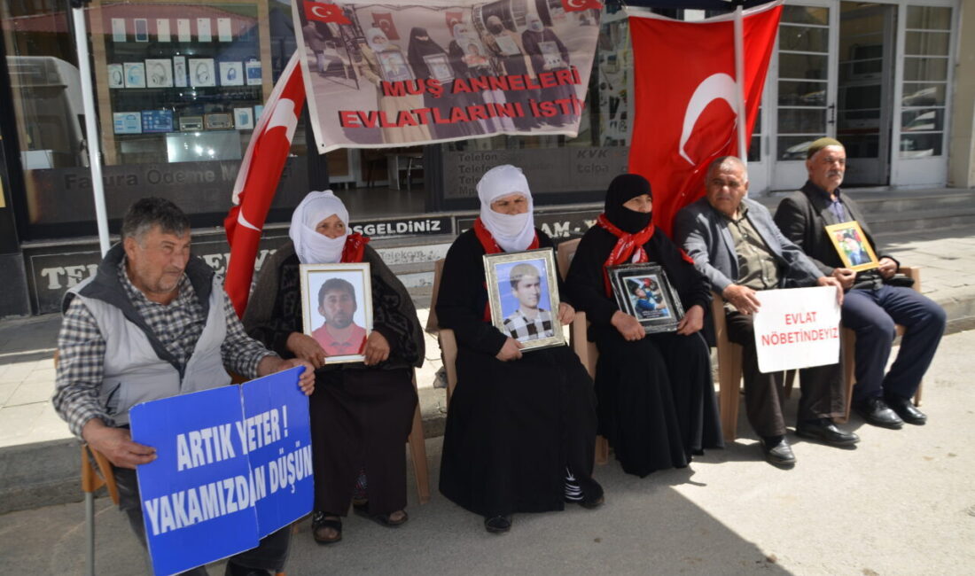 MUŞ (AA) – Muş'ta çocukları terör örgütü PKK tarafından kaçırılan