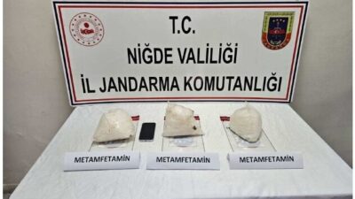 NİĞDE (AA) – Niğde'nin Bor ilçesinde 3 kilo 150 gram