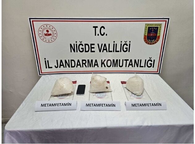 NİĞDE (AA) – Niğde'nin Bor ilçesinde 3 kilo 150 gram