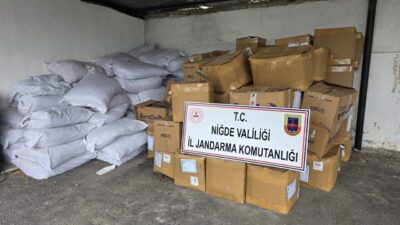 NİĞDE (AA) – Niğde'de düzenlenen kaçakçılık operasyonunda 2 şüpheli gözaltına