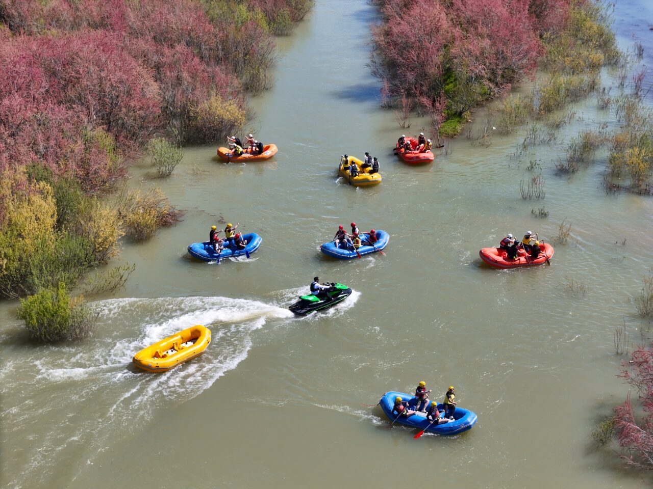 - Genç ilçesindeki Murat Nehri'nde düzenlenen şampiyonada, 10 ilden gelen