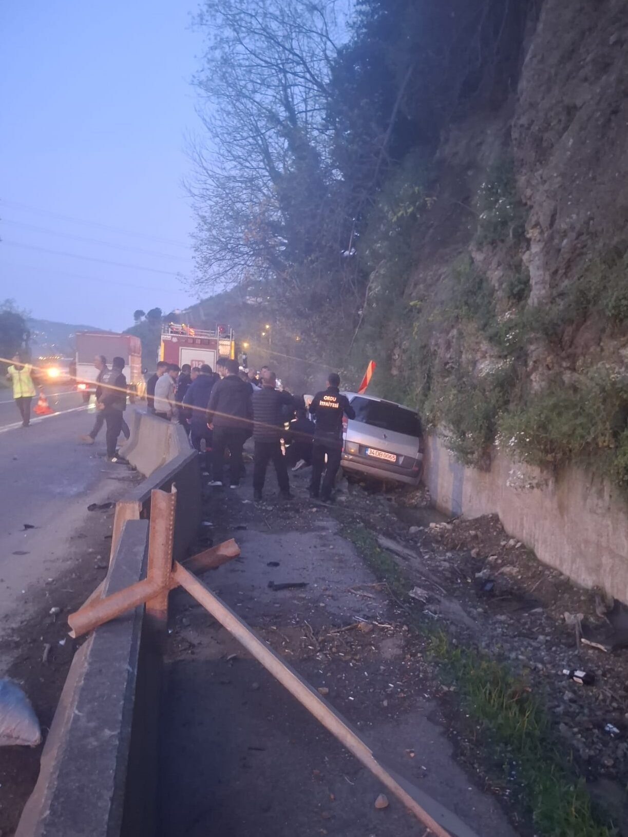 ORDU (AA) – Ordu'nun Perşembe ilçesinde trafik kazasında bir polis