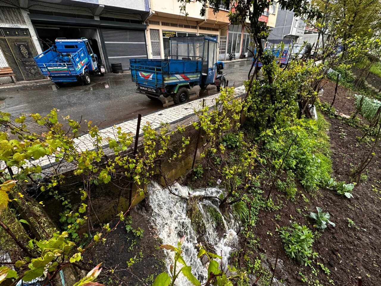 ORDU (AA) – Ordu'nun Korgan ilçesinde şiddetli yağış hasara yol