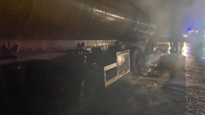 OSMANİYE (AA) – Osmaniye'nin Düziçi ilçesinde seyir halindeyken alev alan