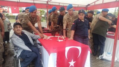 OSMANİYE (AA) – Osmaniye'de engelli gençler, "Temsili Askerlik Uygulaması" kapsamında