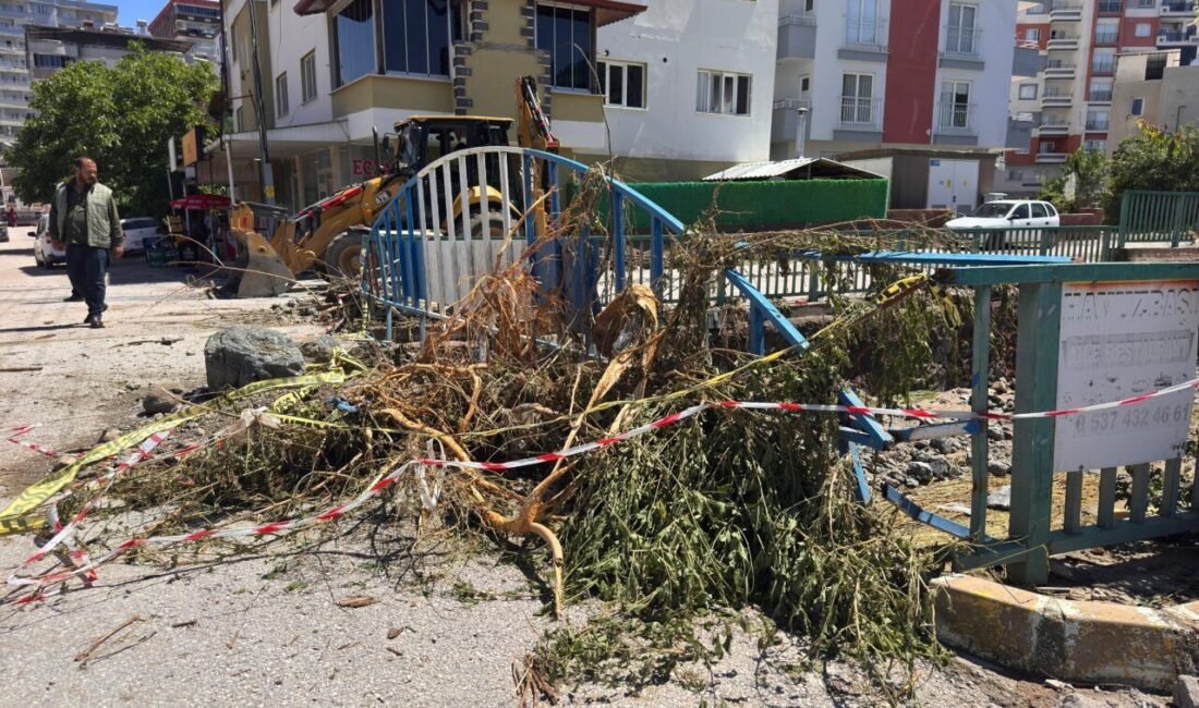 OSMANİYE (AA) – Osmaniye'nin Düziçi ve Bahçe ilçelerinde sağanaktan etkilenen