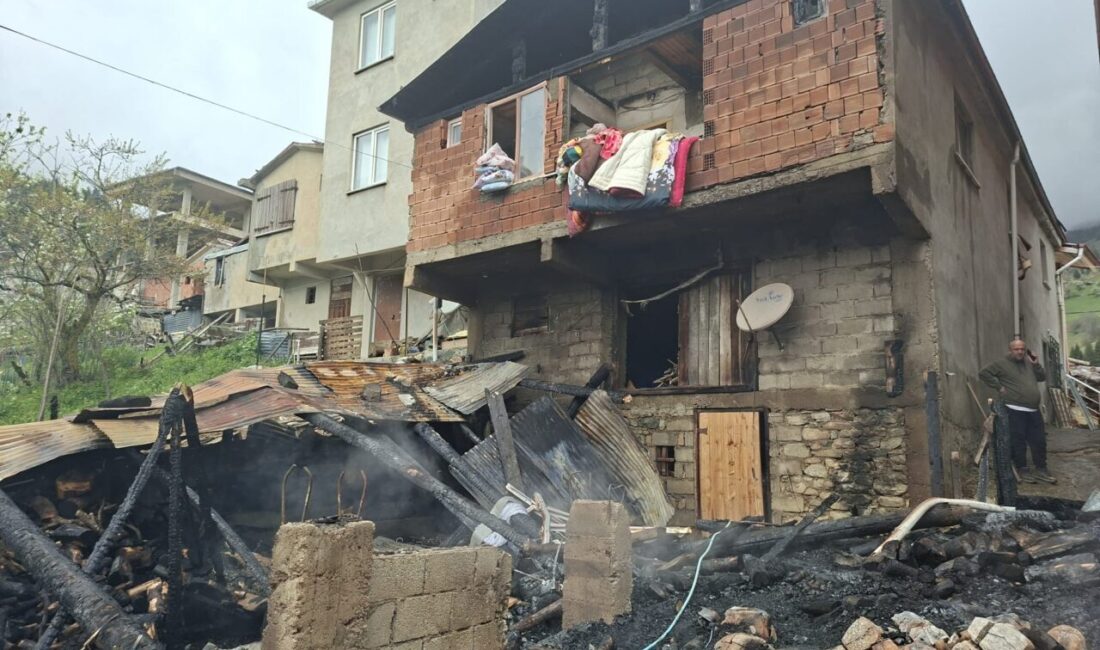 RİZE (AA) – Rize'nin İkizdere ilçesinde çıkan yangın iki evde