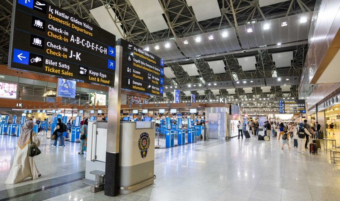 İSTANBUL (AA) – İstanbul Sabiha Gökçen (ISG) Uluslararası Havalimanı'nda, terminal