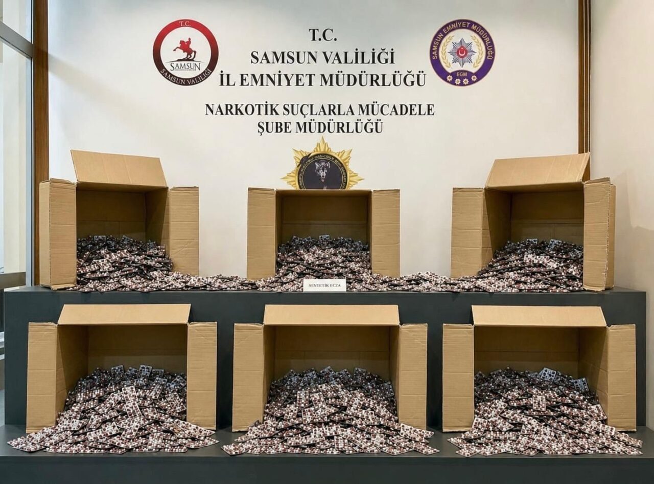 SAMSUN (AA) – Samsun'da düzenlenen operasyonda 172 bin 713 uyuşturucu
