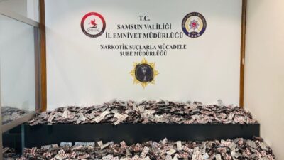 SAMSUN (AA) – Samsun'da düzenlenen operasyonda 33 bin 850 uyuşturucu