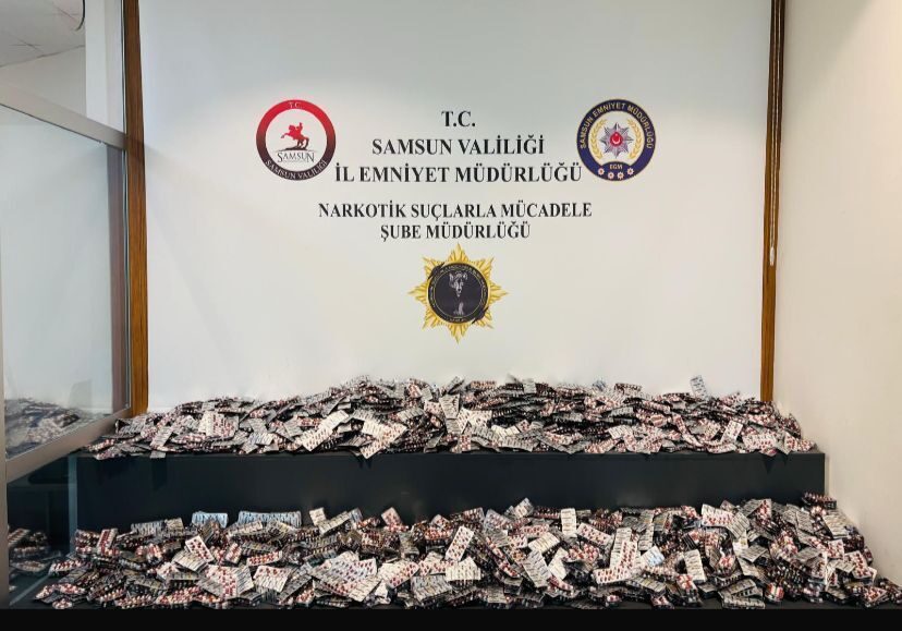 SAMSUN (AA) – Samsun'da düzenlenen operasyonda 33 bin 850 uyuşturucu