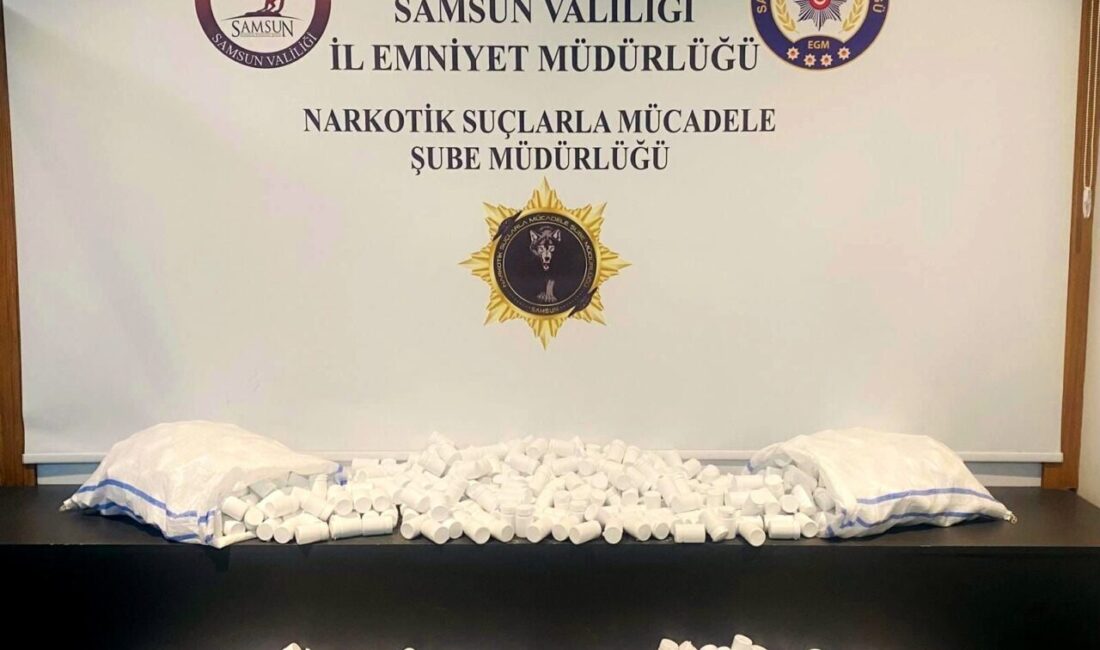 SAMSUN (AA) – Samsun'da düzenlenen operasyonda 51 bin 800 uyuşturucu