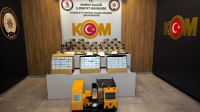 SAMSUN (AA) – Samsun'da düzenlenen operasyonda 55 bin 800 makaron
