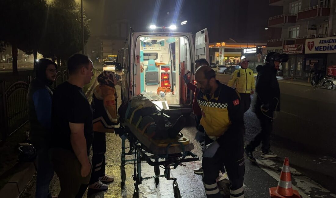 SAMSUN (AA) – Samsun'un Atakum ilçesinde motosikletin devrilmesi sonucu 2