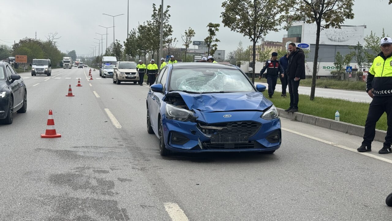 SAMSUN (AA) – Samsun'un İlkadım ilçesinde, otomobilin çarptığı yaya olay