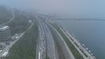 SAMSUN (AA) – Samsun'da etkili olan sis nedeniyle görüş mesafesi