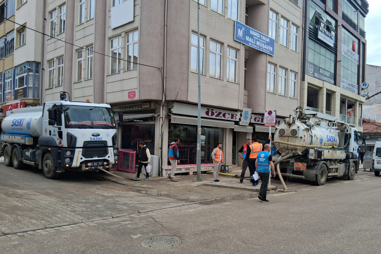 SAMSUN (AA) – Samsun'un Havza ilçesinde selin ardından yürütülen temizlik