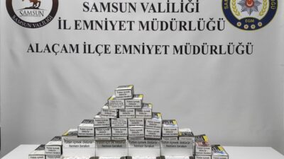 SAMSUN (AA) – Samsun'un Alaçam ve Yakakent ilçelerinde düzenlenen sigara