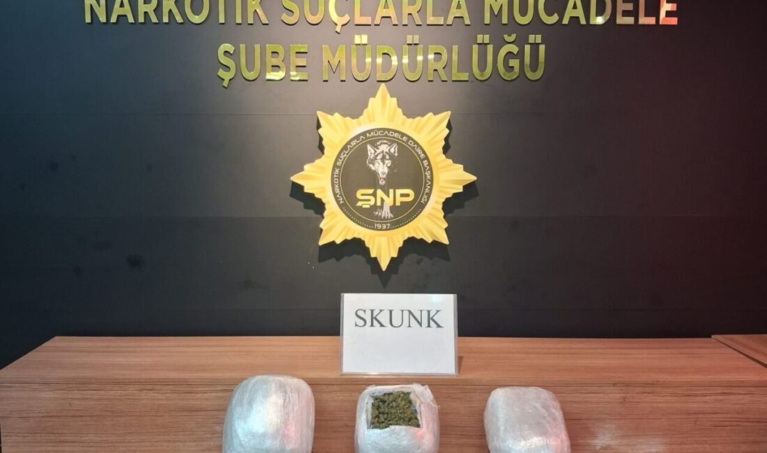 ŞANLIURFA (AA) – Şanlıurfa'da 6 kilo 800 gram uyuşturucu ele
