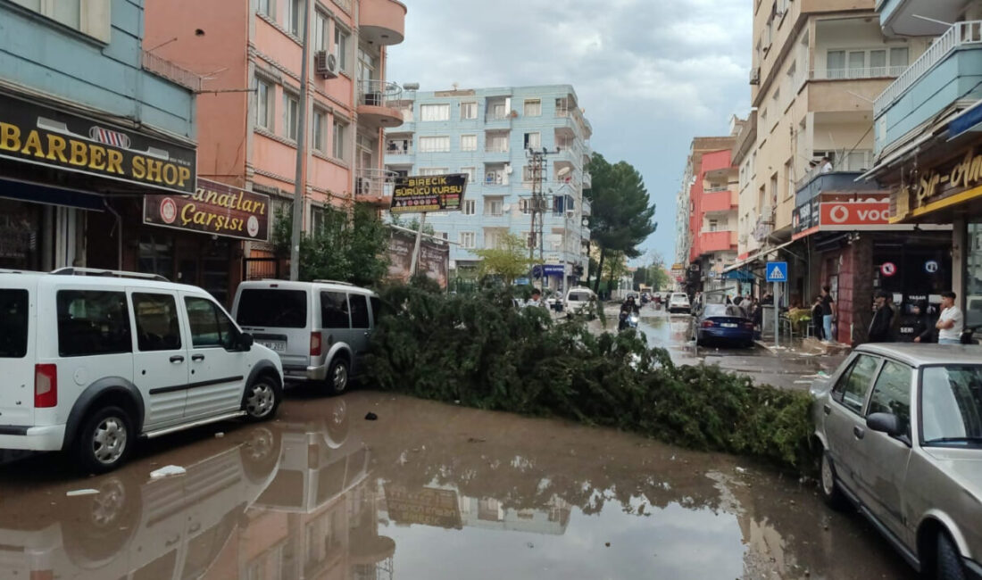 - Fırtınada bir caminin minaresi de yıkıldı
