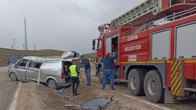 SİVAS (AA) – Sivas'ın Gürün ilçesinde minibüsün devrilmesi sonucu 1