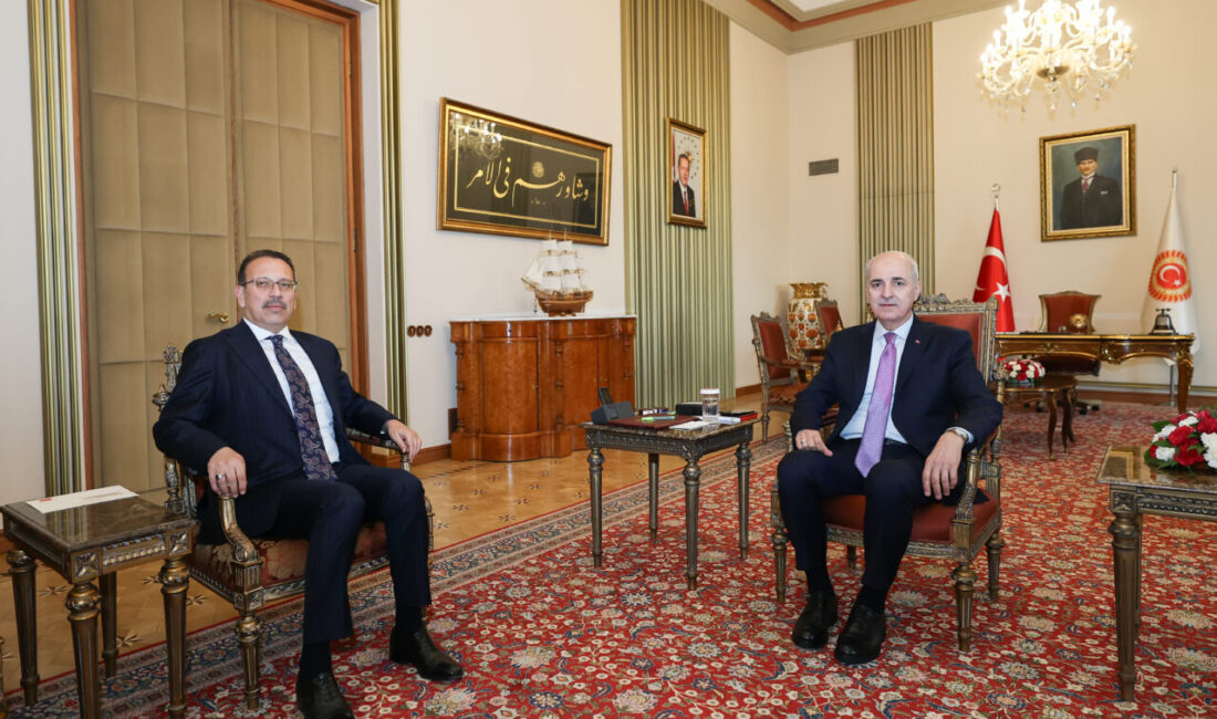 TBMM (AA) – TBMM Başkanı Numan Kurtulmuş, Sayıştay Başkanı Metin