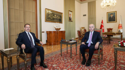 TBMM (AA) – TBMM Başkanı Numan Kurtulmuş, Sayıştay Başkanı Metin