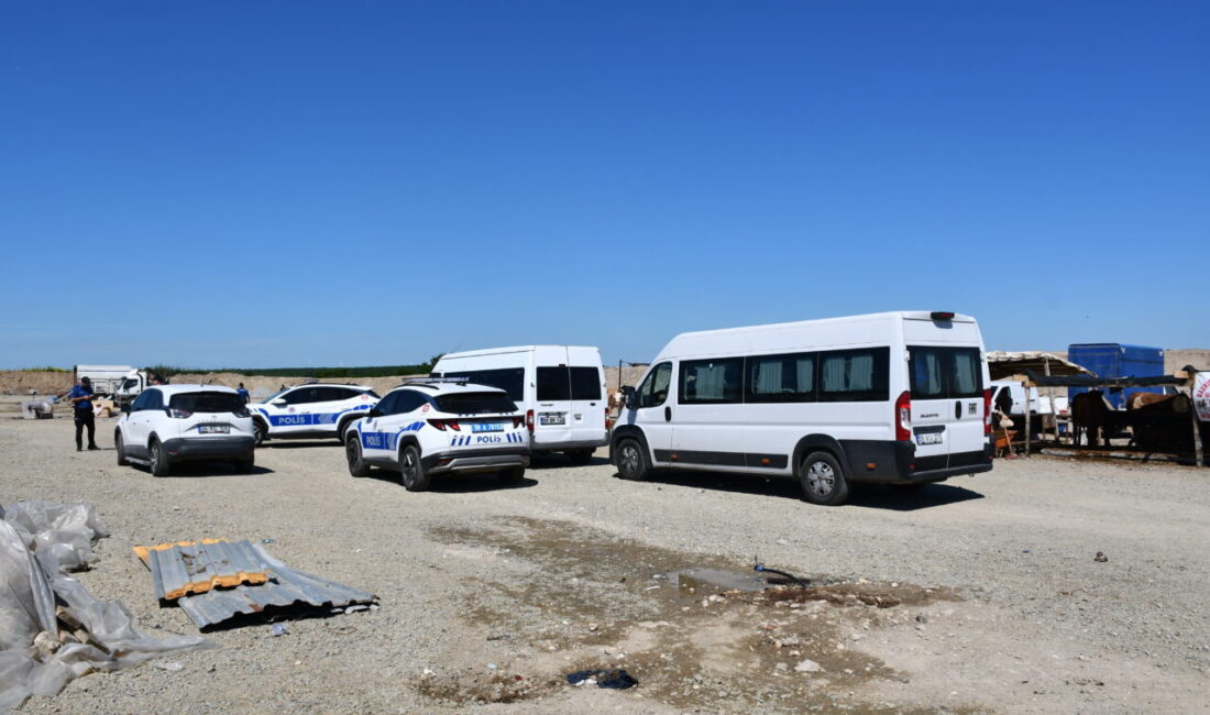 TEKİRDAĞ (AA) – Tekirdağ'ın Çerkezköy ilçesinde kurban satış alanında çıkan