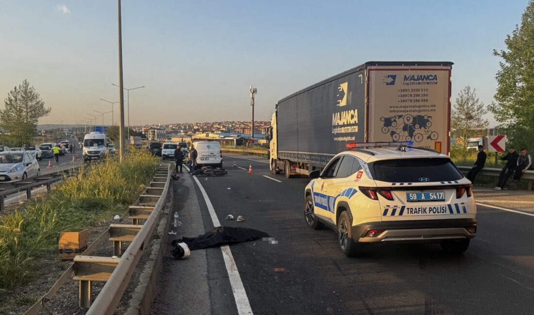 TEKİRDAĞ (AA) – Tekirdağ'da motosikletin bariyerlere çarpması sonucu 1 kişi