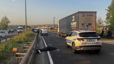 TEKİRDAĞ (AA) – Tekirdağ'da motosikletin bariyerlere çarpması sonucu 1 kişi