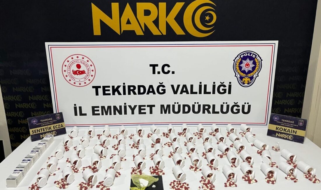 TEKİRDAĞ (AA) – Tekirdağ'da düzenlenen uyuşturucu operasyonlarında gözaltına alınan 10