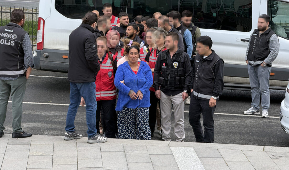 TEKİRDAĞ (AA) – Tekirdağ'da düzenlenen uyuşturucu operasyonunda gözaltına alınan 20