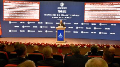 - "Nisan ayı ihracatı 25,4 milyar dolar olarak gerçekleşti. Aralık