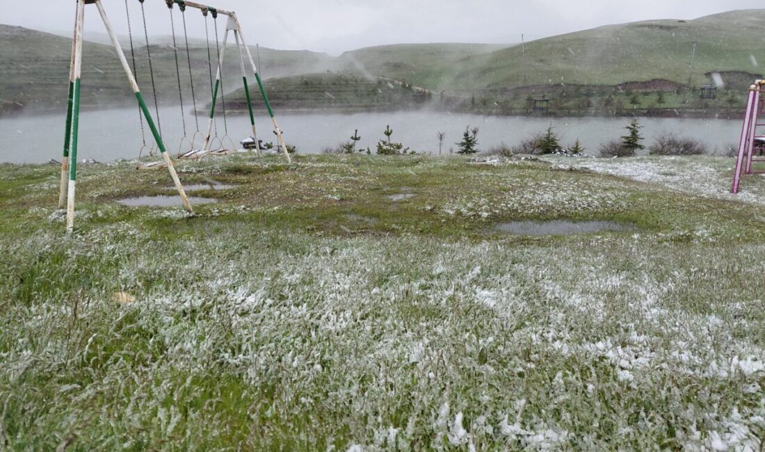 TOKAT (AA) – Tokat'ın 1450 rakımlı Başçiftlik ilçesinde kar yağışı