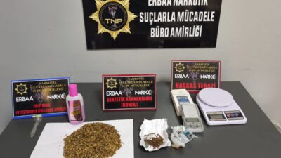 TOKAT (AA) – Tokat'ın Erbaa ilçesine düzenlenen uyuşturucu operasyonunda 3