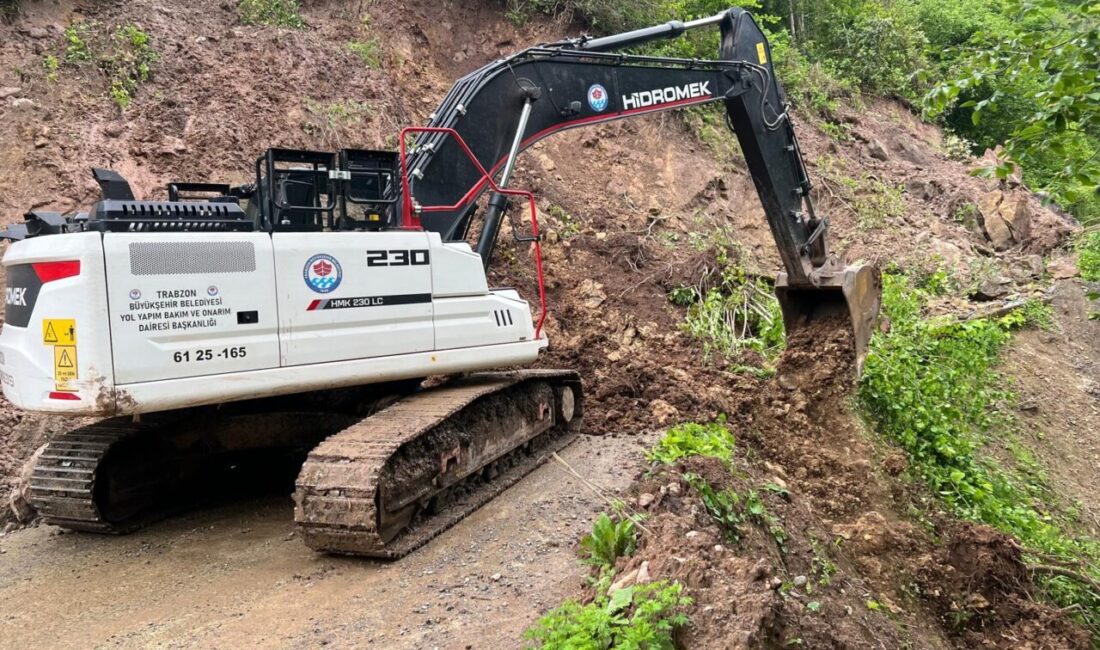 TRABZON (AA) – Trabzon'un Araklı ve Sürmene ilçelerinde şiddetli yağış