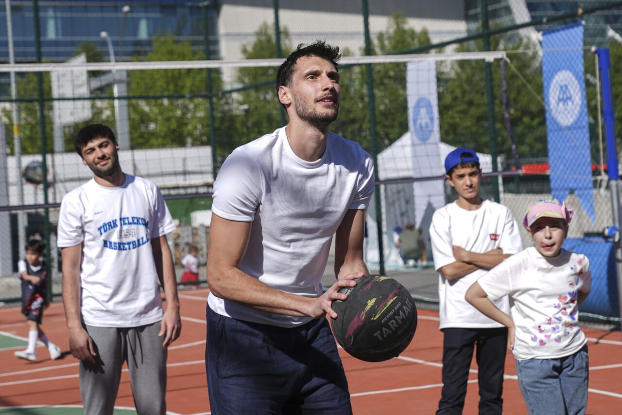 ANKARA (AA) – Türk Telekom Erkek Basketbol Takımı oyuncuları, Anadolu