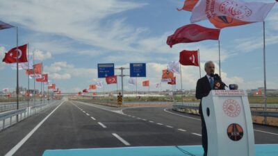 - "Açılışını gerçekleştirdiğimiz 12 kilometrelik 1. etabı, bitümlü sıcak karışım