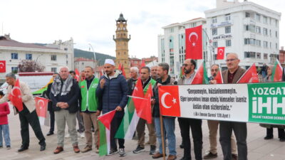 YOZGAT (AA) – Yozgat'ta, İsrail'in Gazze'ye insani yardım götüren Küresel
