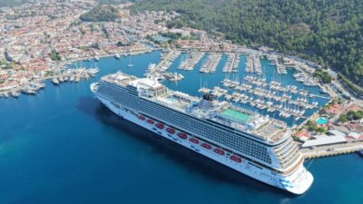 MUĞLA (AA) – Malta bayraklı kruvaziyer "Aroya" ile Muğla'nın Marmaris