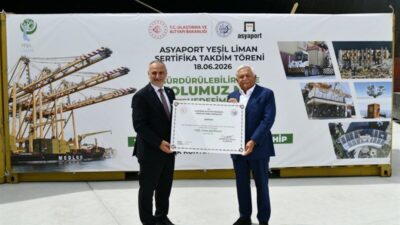 TEKİRDAĞ (AA) – Tekirdağ'daki Asyaport Limanı, çevresel sürdürülebilirlik çalışmaları kapsamında