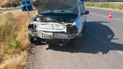 BALIKESİR (AA) – Balıkesir'in Savaştepe ilçesinde iki otomobilin çarpışması sonucu
