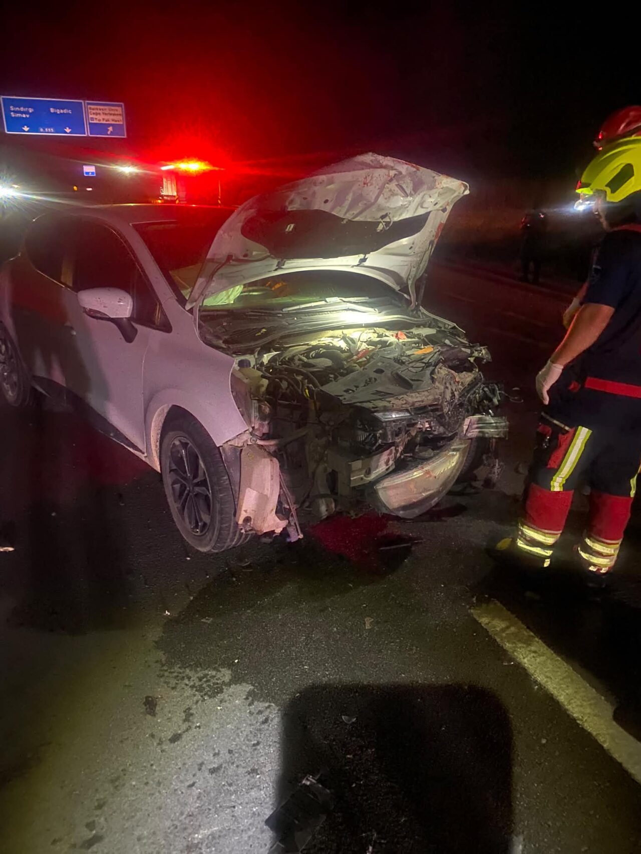 BALIKESİR (AA) – Balıkesir'in Altıeylül ilçesinde otomobilin çarptığı 7 küçükbaş