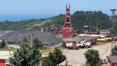 BARTIN (AA) – Bartın'ın Amasra ilçesinde özel maden ocağında meydana