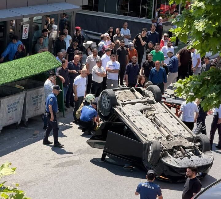 - Kaza, çevredeki bir binanın güvenlik kamerasınca kaydedildi