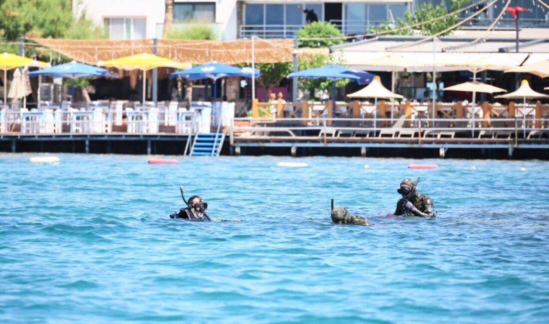 MUĞLA (AA) – Muğla'nın Bodrum ilçesinde dalgıçlarca denizden 250 kilogram