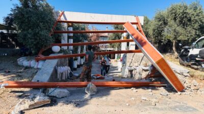 - Kaza, bir iş yerinin güvenlik kamerasınca kaydedildi