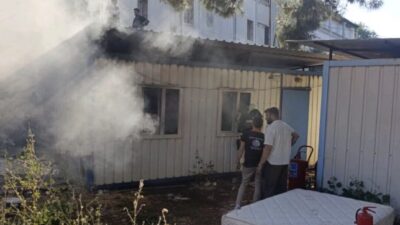 MUĞLA (AA) – Muğla'nın Bodrum ilçesinde kullanılmayan işçi konteynerinde çıkan