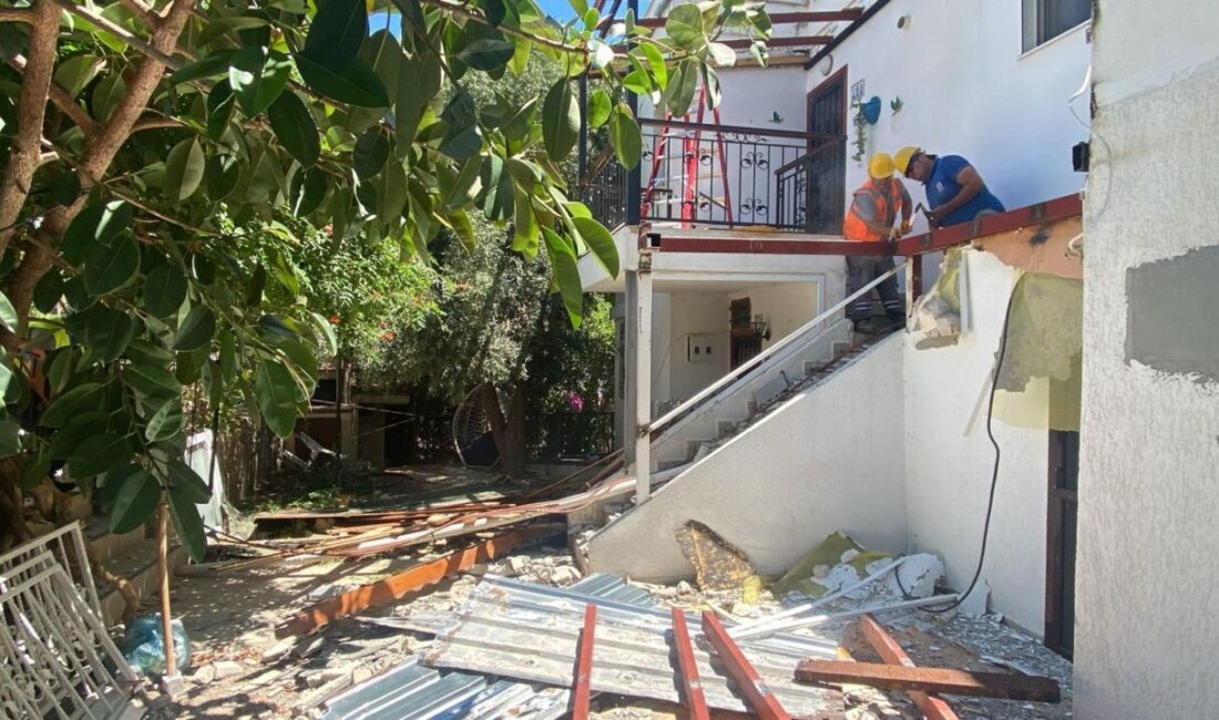 MUĞLA (AA) – Bodrum Belediyesince, kaçak yapıyla mücadele kapsamında yıl