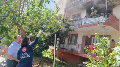 BURSA (AA) – Bursa'nın Yenişehir ilçesinde bir apartman dairesinde çıkan